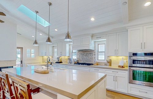 Monarch Beach House | Luxe home on golf course near beach access with hot tub, ocean views, fireplace