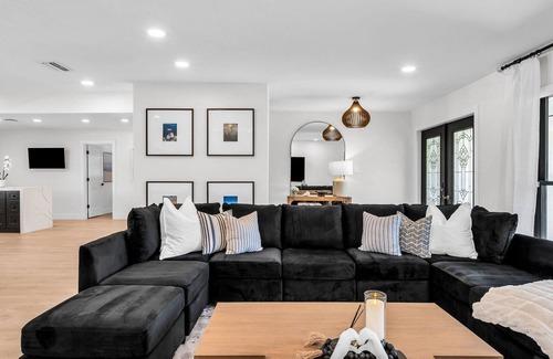 Lake Ida Shores House | LUXE Lake Oasis I Dock, Pool & Designer Interiors