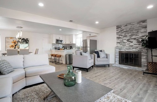 Concord House | LuxoStays | ! Modern 4BR w/Backyard & Nr HWY