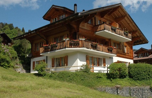 Ruedisbach Ski Chalet | Luxurious Chalet in Habkern with Private Garden