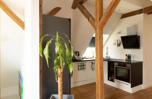 Bielefeld Apartment | Luxurious penthouse | roof terrace/massage chair * EM-APARTMENTS DEUTSCHLAND
