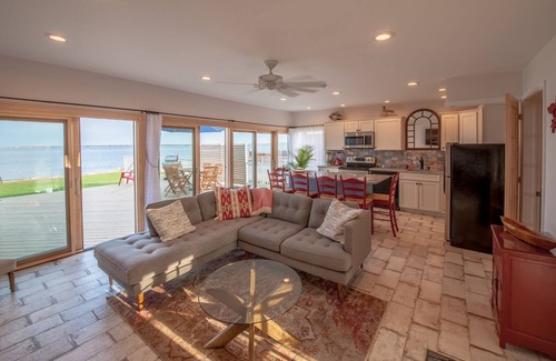 Shirley House | Luxurious Waterfront all Season Home with Private Beach. Private beach sunsets.