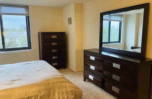West End Apartment | Luxury 1-bedroom rental unit with pool.