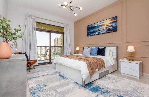 Umm Suqeim 3 Apartment | Luxury 2BR Apartment with Iconic Burj Al Arab View from the Swimming Pool