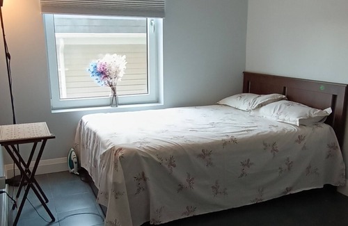 Pickering Apartment | Luxury bedroom and washroom at Bay Ridges, Pickering
