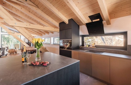 Graechen Ski Chalet | Luxury chalet with panorama, sauna, steam bath, hot tub & cinema, fondue house, and much more.