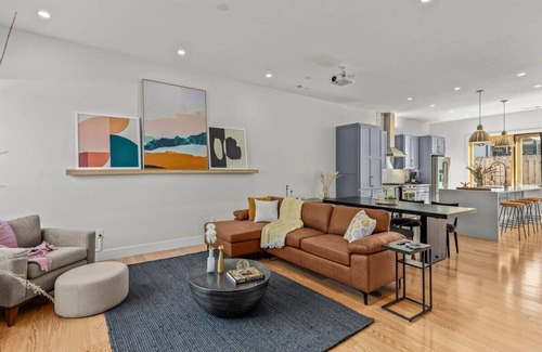 Downtown House | Luxury Downtown Townhome 120" Theater & Patio
