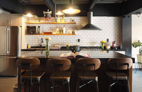 Granada Apartment | Luxury Industrial-style with Balcony in Polanco, Mexico City.
