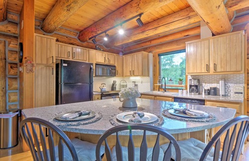 Westcliffe House | Luxury Log Home - Access to Rainbow Trail, Mountain Views, Private Pond & Creek!