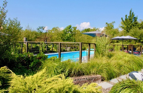 Catskill House | Luxury Riverfront Retreat with Pool, Hot Tub & Guest House