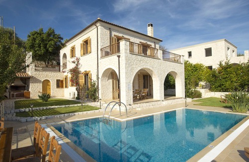 Apolpaina Villa | Luxury stone-made villa with exceptional view & pool
