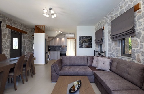 Tsoukaladhes Villa | Luxury stone Villa Angela unrestricted view of the Ionian Sea