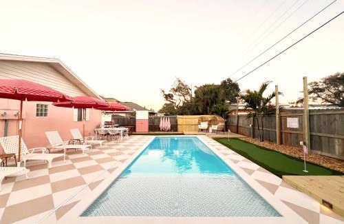 Port Canaveral Villa | Luxury Villa 3 Blocks from the Beach with Pool a Fire Pit and Outdoor Oasis