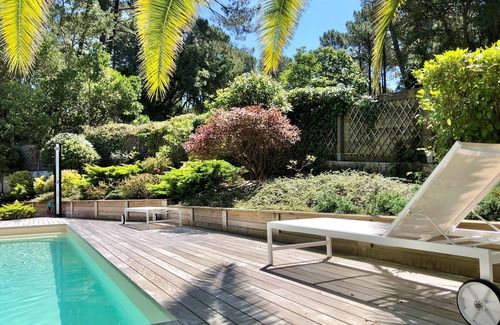 Seignosse Villa | Luxury villa on Seignosse golf course, heated swimming pool, 2 terraces: golf & swimming pool