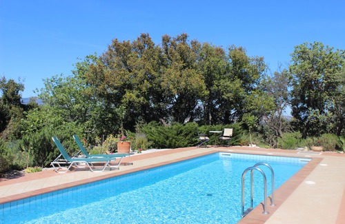 Vamos Villa | LUXURY VILLA WITH PRIVATE POOL-Mountain and Sea View with Olive Grove and Garden