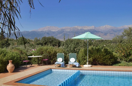 Vamos Villa | LUXURY VILLA WITH PRIVATE POOL-Mountain and Sea View with Olive Grove and Garden