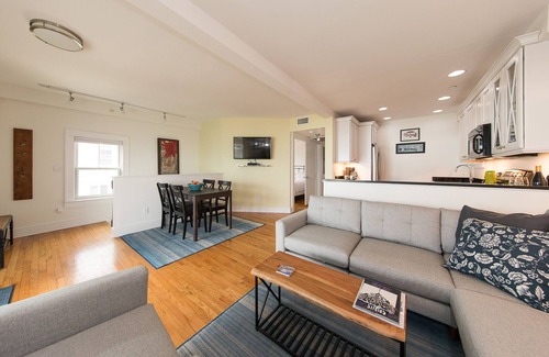 Commercial Street Condo | Luxury Waterfront, Gallery District, 2 BR, Private Deck, Parking, Central Air