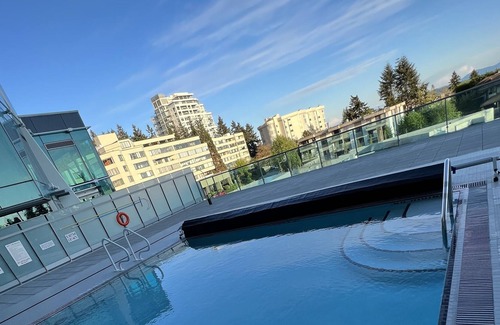 White Rock Condo | Luxury White Rock Condo with Ocean/mountain view, pool, exercise room, concierge
