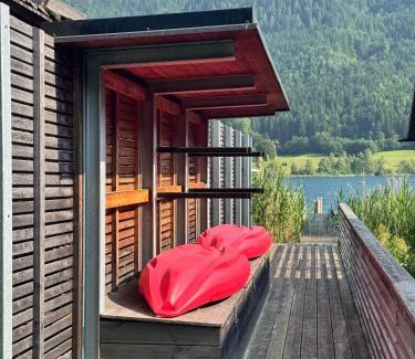 Neusach Apartment | Luxus für 2 am Weissensee mit privatem Seezugang