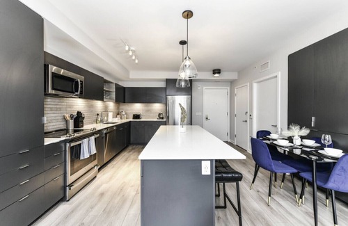 Crystal City Apartment | Luxxe 2BR Oasis with Scenic Rooftop & Gym ﻿