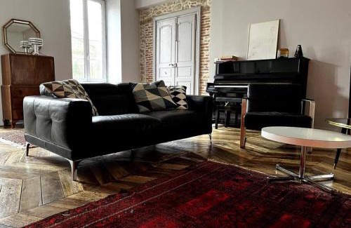 Loubens-Lauragais Villa | Maison de Charme Piscine & Piano, 30 min Toulouse