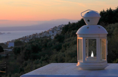 Glossa Villa | Malena Pool Villa with stunning view in a quiet location. Free WIFI and jacuz