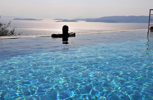 Glossa Villa | Malena Pool Villa with stunning view in a quiet location. Free WIFI and jacuz