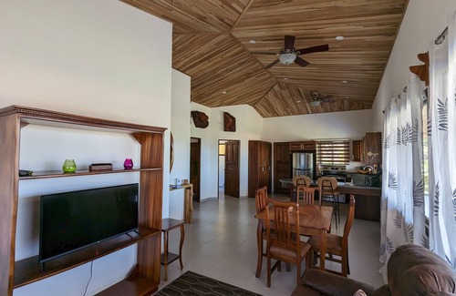 Escobal House | Mango Sunrise Retreat Modern 3-Bedroom House AC Mountain Views Saltwater Pool
