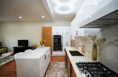 West New York Condo | Mansion Retreat -15 min to NYC w/Balcony views