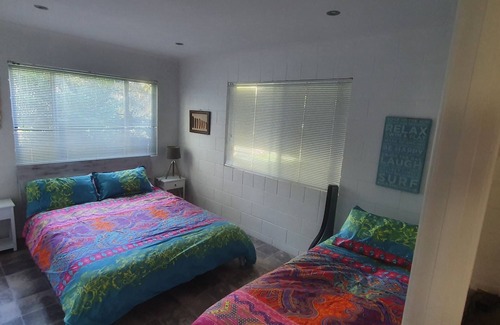 Noosa North Shore House | MARGARITAVILLE Unique tropical surf/fishing beach retreat. Pet/Family friendly!