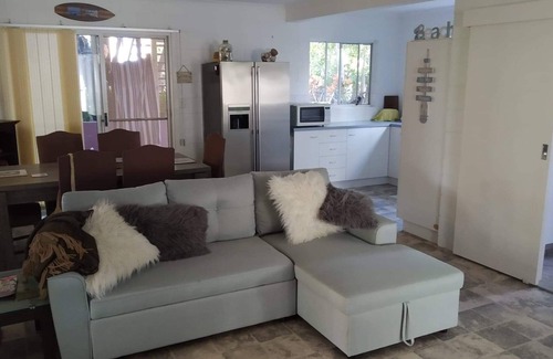 Noosa North Shore House | MARGARITAVILLE Unique tropical surf/fishing beach retreat. Pet/Family friendly!