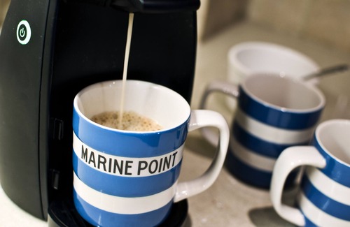 Saint Goran Apartment | Marine Point, Mevagissey - sensational cliff top views of harbour and bay