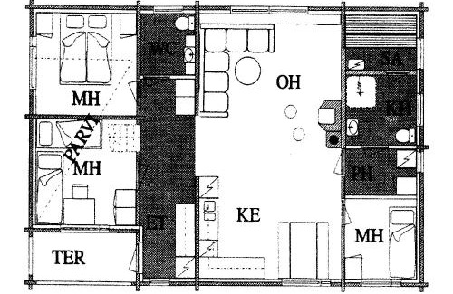 Rukatunturi House | Matkailumaja Heikkala Cottages