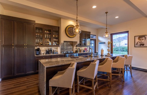 Banner Elk House | Maynard Rocks IV at Elk Creek - Hot tub, creekside setting, firepit