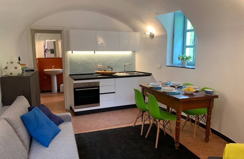 Castelbianco House | Medieval Mountain Oasis with a Private Garden and incredible mountain view