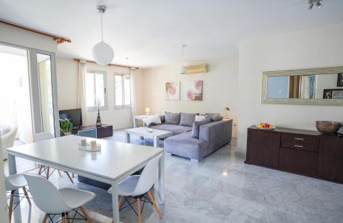 Agios Tychon Apartment | Mediterranean Escape - Steps from the Beach Apartment with Pool