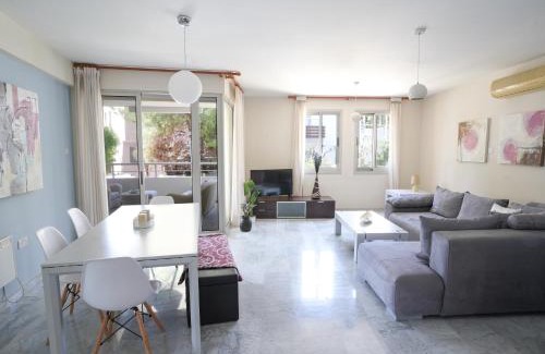 Agios Tychon Apartment | Mediterranean Escape - Steps from the Beach Apartment with Pool