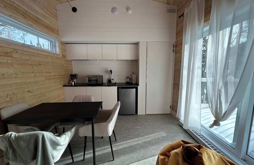 Notre-Dame-Auxiliatrice-de-Buckland Ski Chalet | Micro-Cabin in the Mountains - Solstice 2