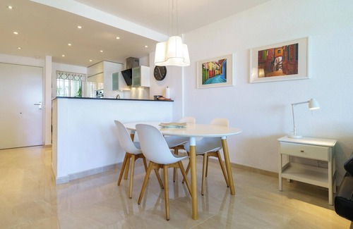 Mijas Apartment | "Mijas Costa Modern 2 Bed Apartment" with Sea & Mountain View, Pool & Garden