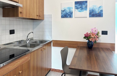 Castello d'Aviano Apartment | Mini Apartment for 3 people with kitchen and terrace - Smart Residence Aviano