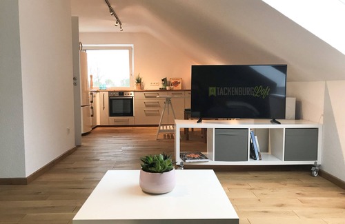 Kupferdreh Apartment | Modern apartment in the south of Essen - »Tackenburg Loft Sunrise«