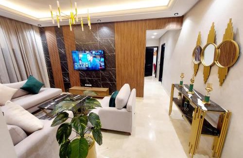 SOUR JDID Apartment | modern apartment next to the Hassan2 mosque, very well equipped and stylish, 85 m2 with gym and direct sea view with underground garage , prohibits unmarried couples of Arab origin