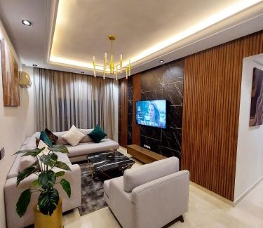 SOUR JDID Apartment | modern apartment next to the Hassan2 mosque, very well equipped and stylish, 85 m2 with gym and direct sea view with underground garage , prohibits unmarried couples of Arab origin