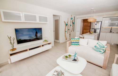 Puerto Plata Condo | Modern Beachfront Condo w/Private Outdoor Pool & Patio @ Emotions Playa Dorada