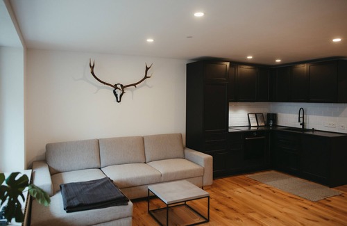 St. Blasien Apartment | Modern Black Forest loft with mountain views - ski lift, bathing lake & thermal spa