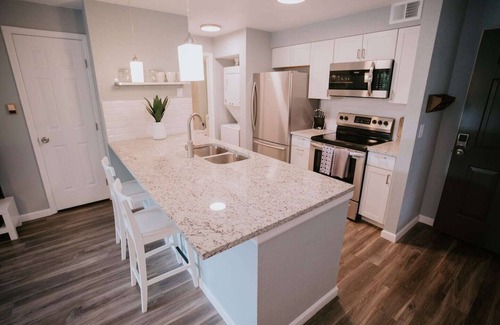 Denver Condo | Modern, Bright Retreat for Couples and Business Travel - King Bed
