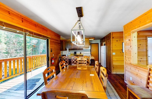 Fish Camp Cabin | Modern cabin w/beautiful views, private gas grill, W/D, and wood fireplace