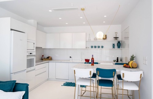 Agios Ioannis Villa | Modern cave villa w/pool, 3 mins walk to the beach