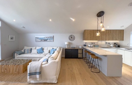 Constantine Bay House | Modern Constantine Bay home with private hot tub, close to the beach and golf