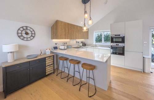 Constantine Bay House | Modern Constantine Bay home with private hot tub, close to the beach and golf